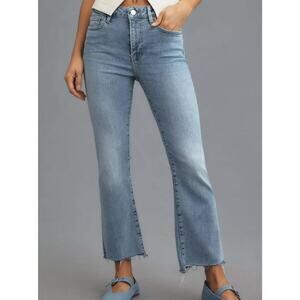 FRAME Denim Le Crop Mini Boot Fray Jeans in Colorado Size 29